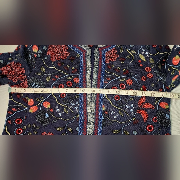 Loft womens floral & fringe cropped jacket - Picture 7 of 12